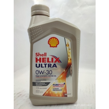 Моторное масло Shell Helix Ultra ECT 0W-30, C2/C3 PURE PLUS 1л