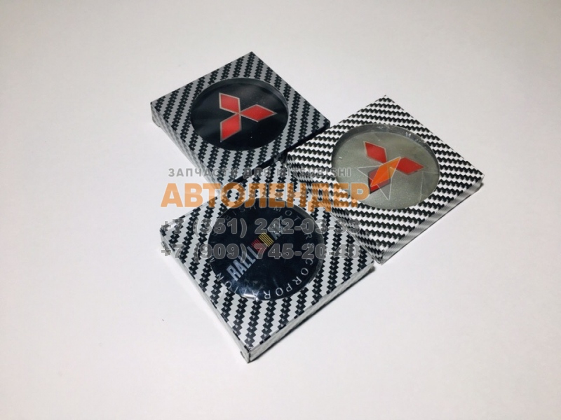 Эмблема колёсного диска MITSUBISHI / RALLI ART 65 мм