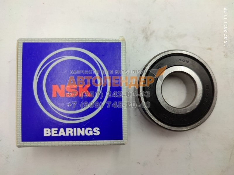 Подшипник генератора NSK 6203VVCM шариковый 17x40x12
