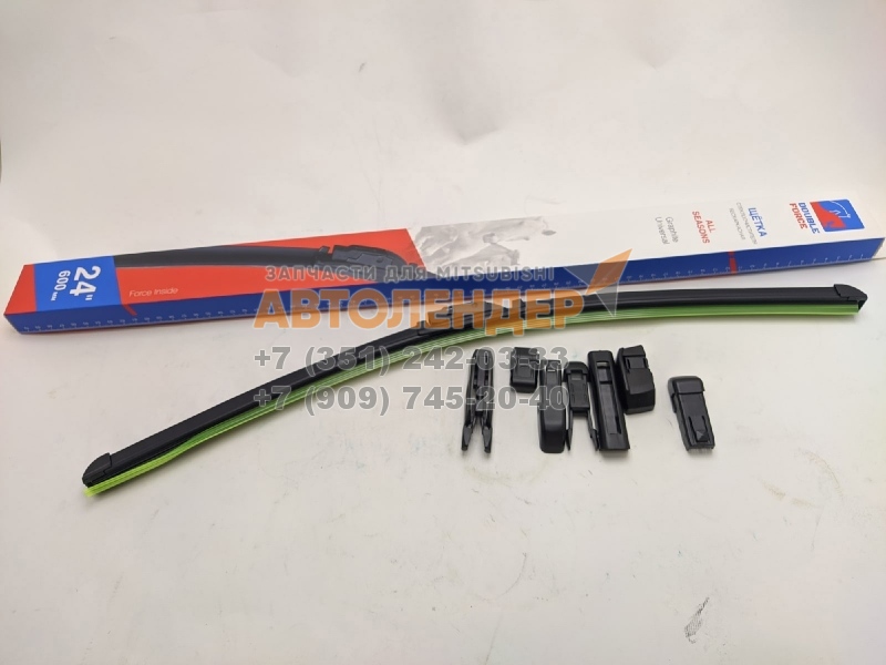 Дворник 24*600 мм Double force DFF24 бескаркасный