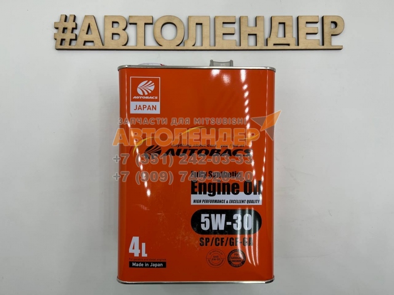 A00032238 Масло моторное синтетическое AUTOBACS ENGINE OIL FS 5W30 SP/CF/GF-6A, 4 л., Япония (10009100/200223/3024833   , Япония)