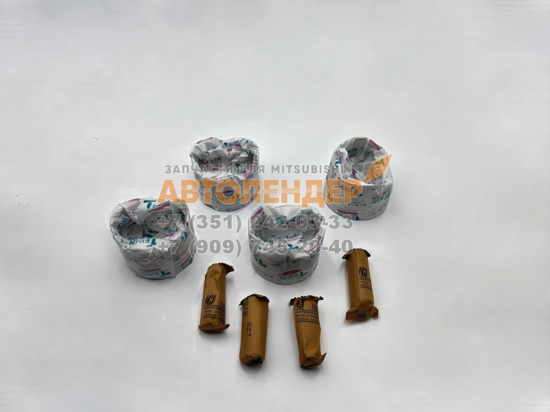 Поршни ДВС MITSUBISHI Lancer, Outlander, Galant. ДВС 2,0 4G63. Комплект 4 штуки + пальцы, без колец