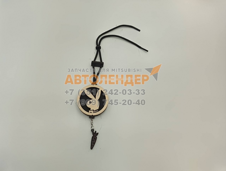 Ароматизатор-подвеска Aroma Card 371 "ПЛЕЙБОЙ №1" БЕЛЫЙ НА ЧЕРНОМ ФОНЕ КРУГ