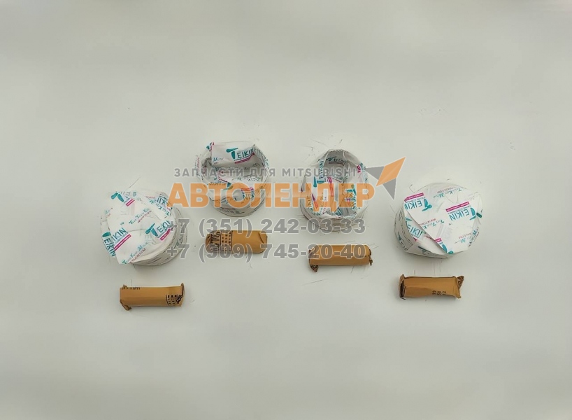 Поршни ДВС ремонтные +0,50 MITSUBISHI Galant, Lancer. ДВС 1,8 4G93. Комплект 4 штуки с пальцами, без колец