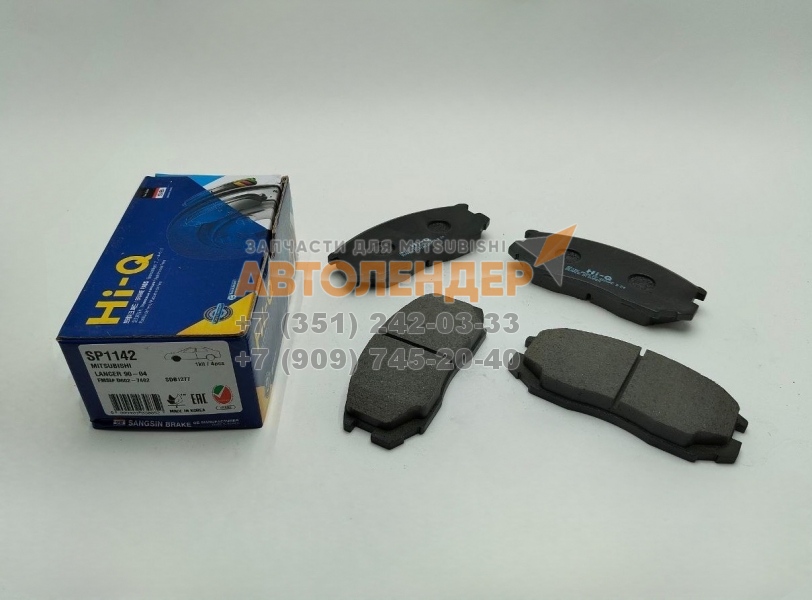 Колодки тормозные передние MITSUBISHI Colt 90-96, Lancer 90-01