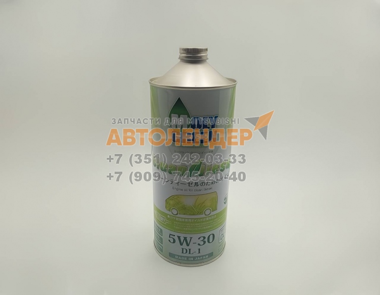 ЧЗ. Масло моторное 5W-30 для дизельных двигателей MITSUBISHI MOLYGREEN Clean Diesel DL-1,  1 л.