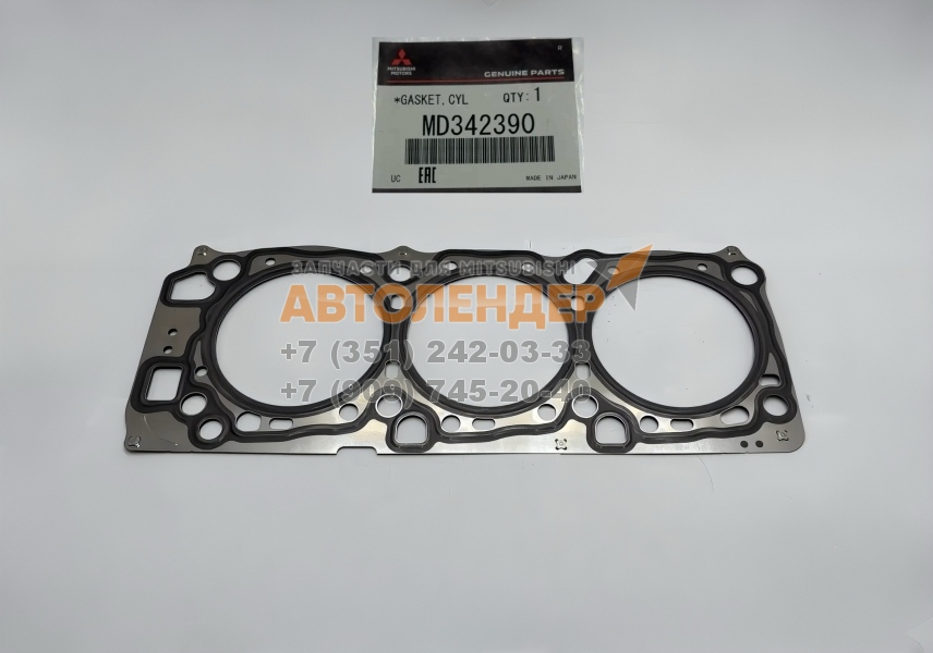 Прокладка ГБЦ MITSUBISHI Pajero Sport, L200, Pajero. ДВС 6G74. Оригинал